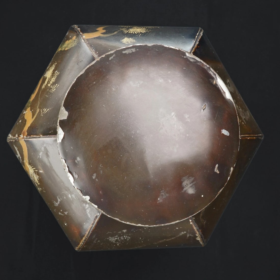Late 19th C Japanese Hexagonal Tea Tin - 6
