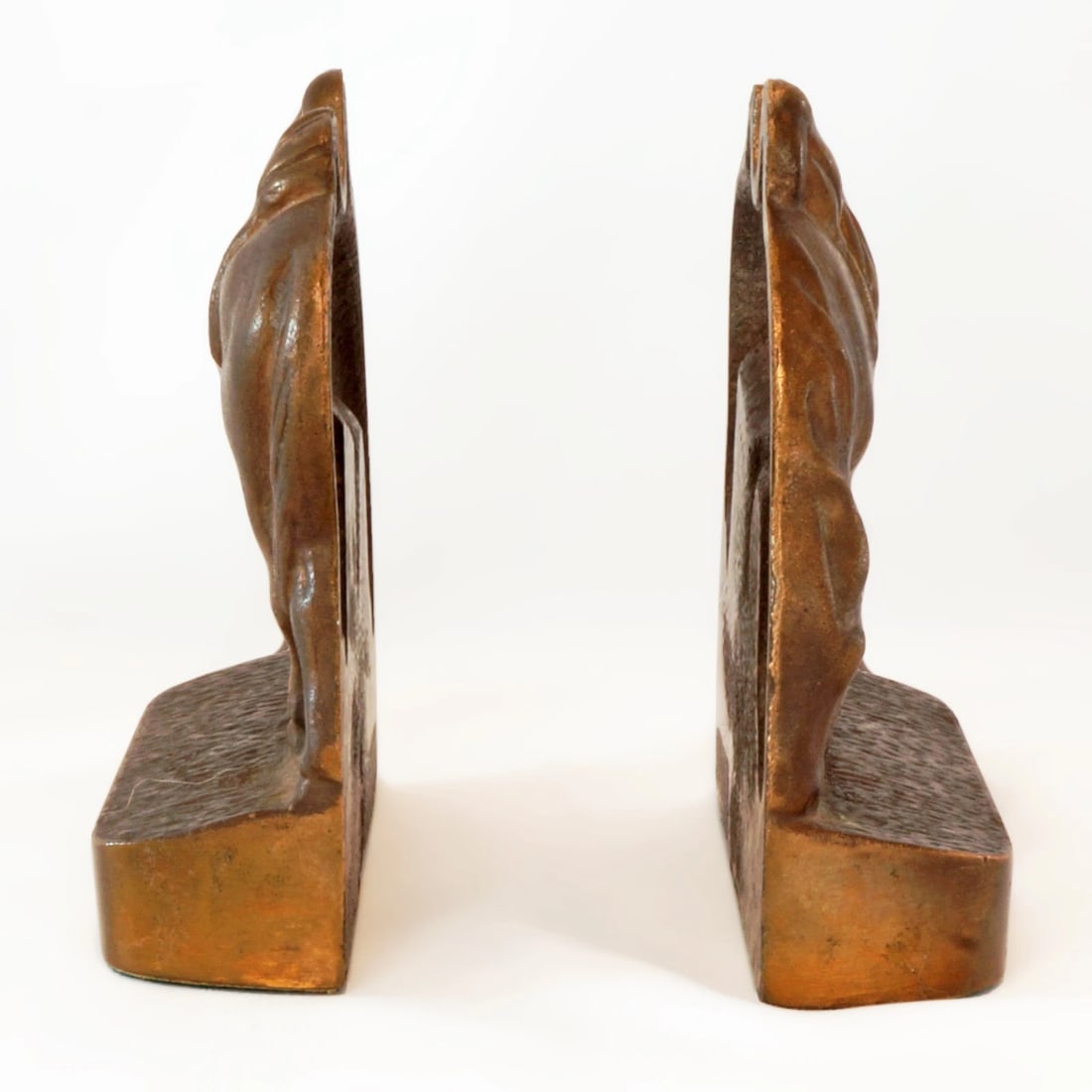 Pair 1930s Riderless Horse Bookends - 3