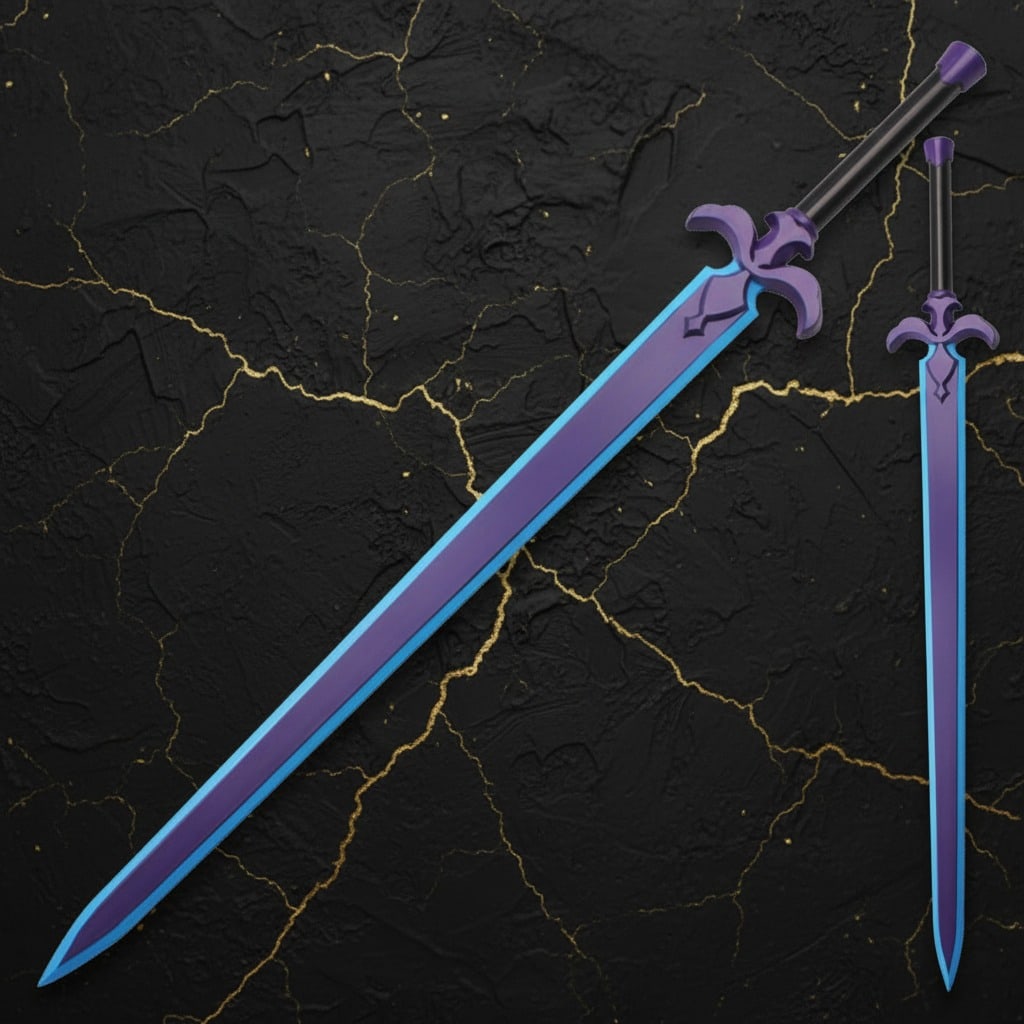 SAO Night Sky and Blue Rose Foam Swords Set PU Cosplay Prop Anime Weapon: Title:SAO Night Sky and Blue Rose Foam Swords Set PU Cosplay Prop Anime Weapon Description:This high-quality replica of the Blue Rose Sword from Sword Art Online is constructed from durable foam. The 