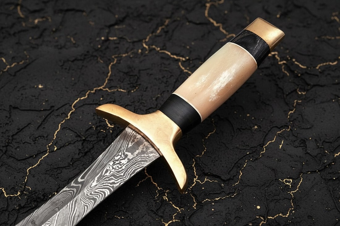 Handmade Damascus Steel Roman Gladius Short Sword Sharp Combat Blade - 4