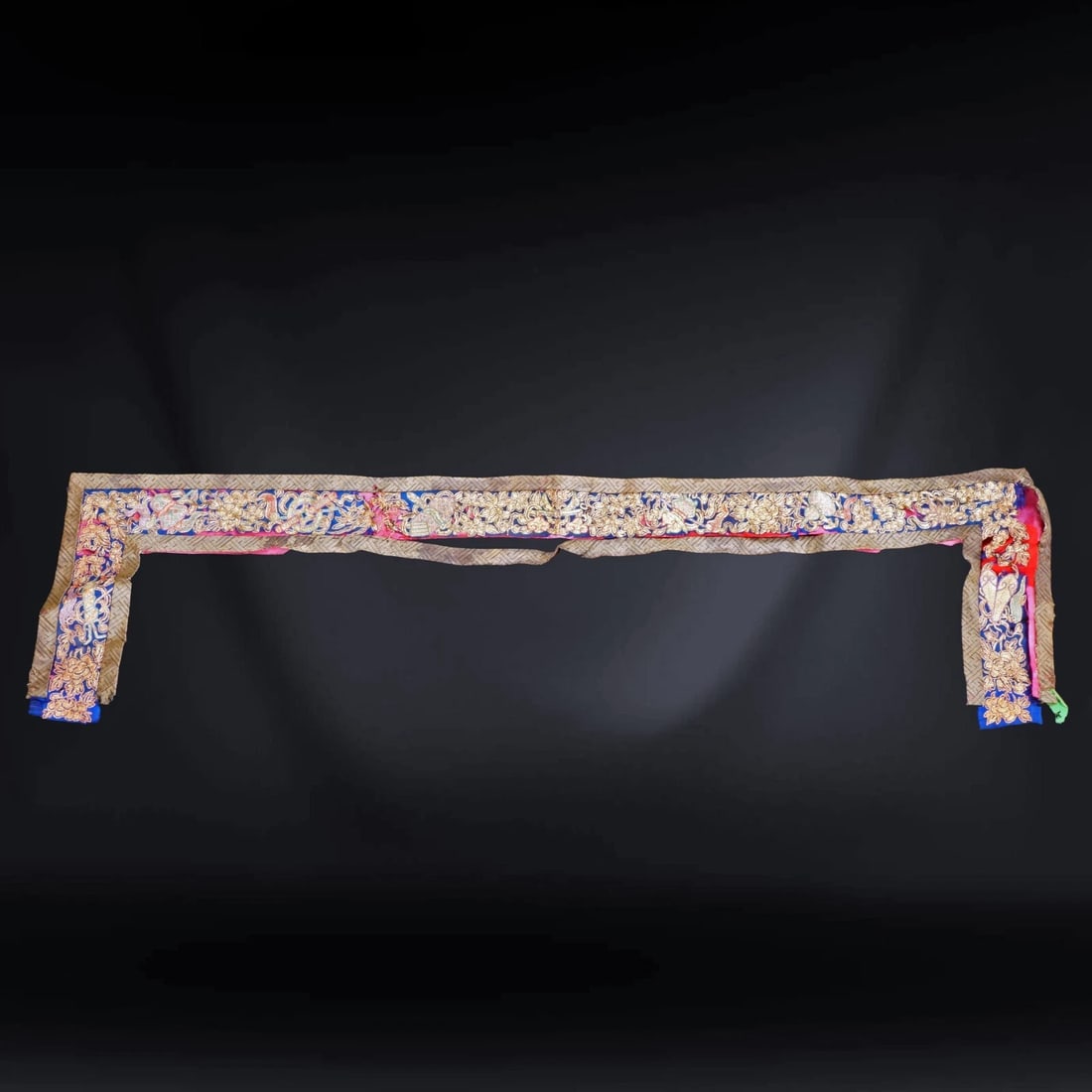 Chinese Silk Door Hanging 19th Century (1 of 10)