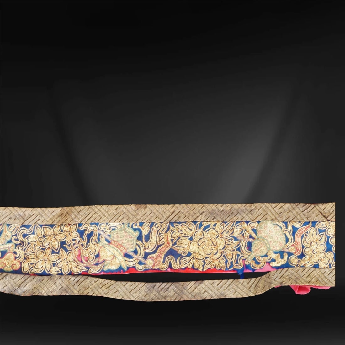 Chinese Silk Door Hanging 19th Century - 6