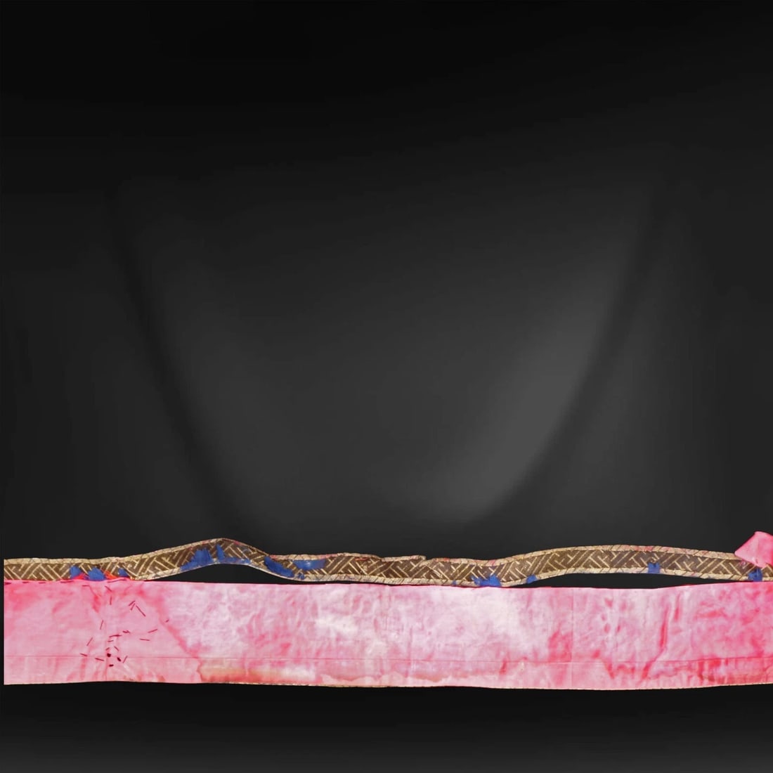 Chinese Silk Door Hanging 19th Century - 9