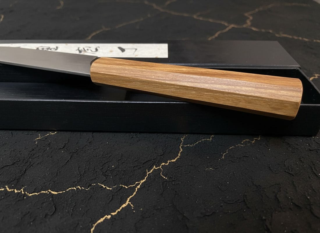 270mm Professional Slicing Knife 9Cr15MoV Steel Octagonal Wooden Handle - 4