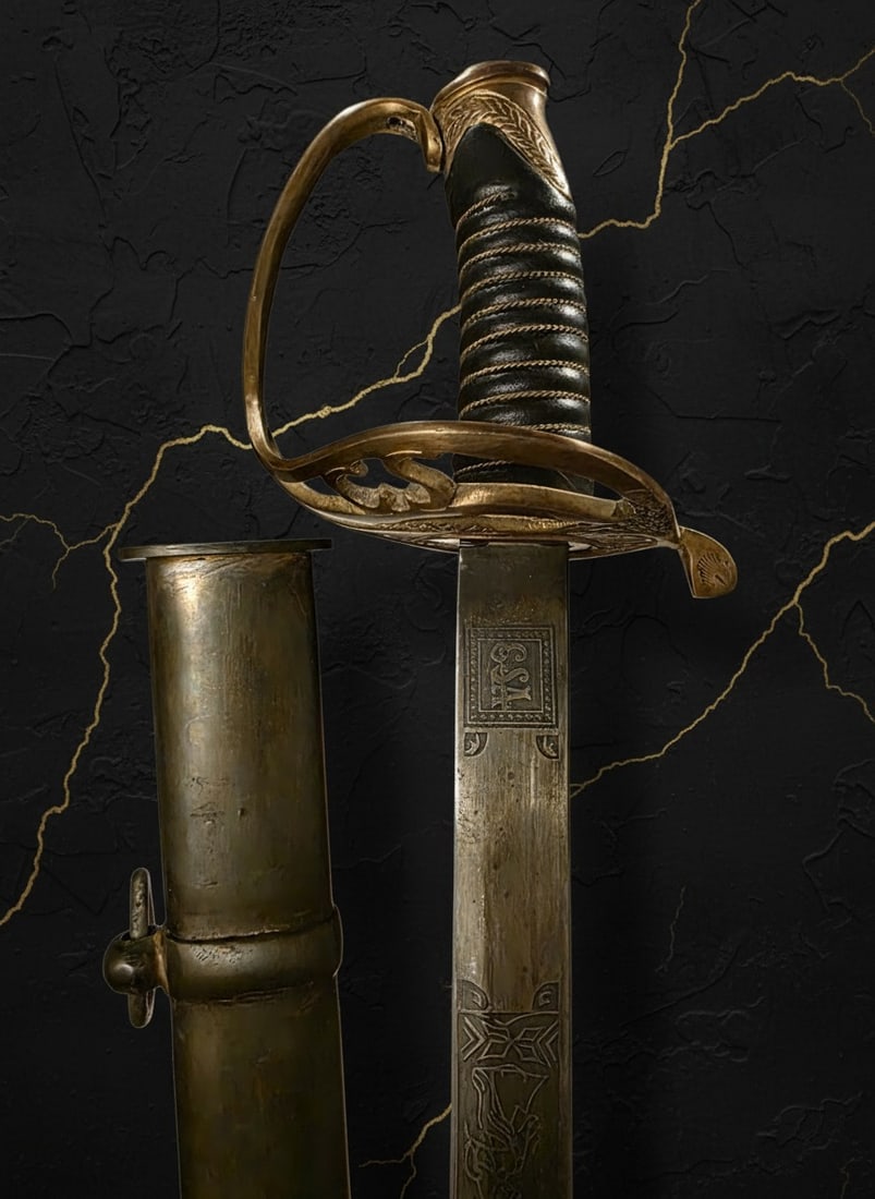 40" Civil War Era Confederate Style Saber Cavalry Sword Decorative Blade - 14