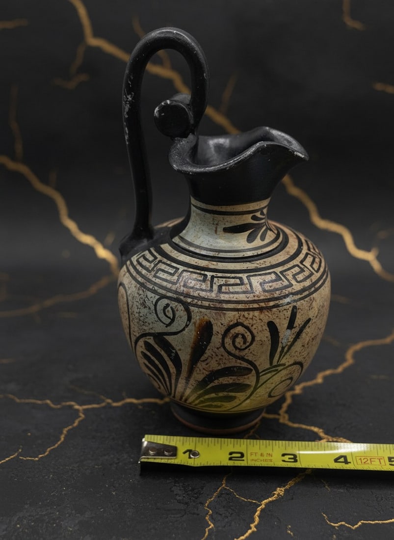 Handcrafted Ancient Greek Style Ceramic Vase Museum Quality Pottery Decor - 4