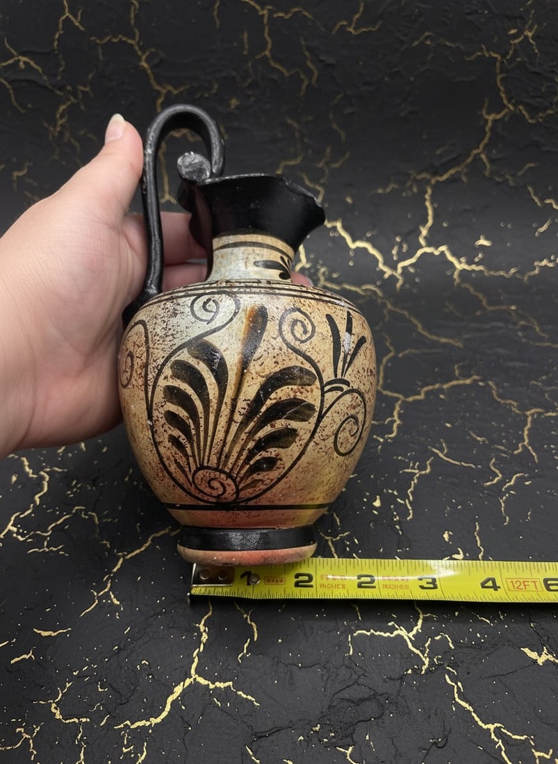 Handcrafted Ancient Greek Style Ceramic Vase Museum Quality Pottery Decor - 5