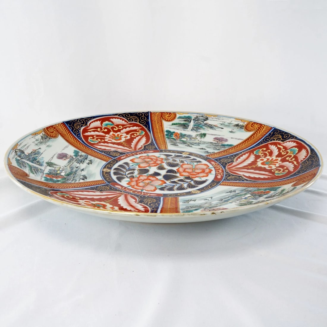 Large Japanese Imari Charger and Bowl c 1910 - 13