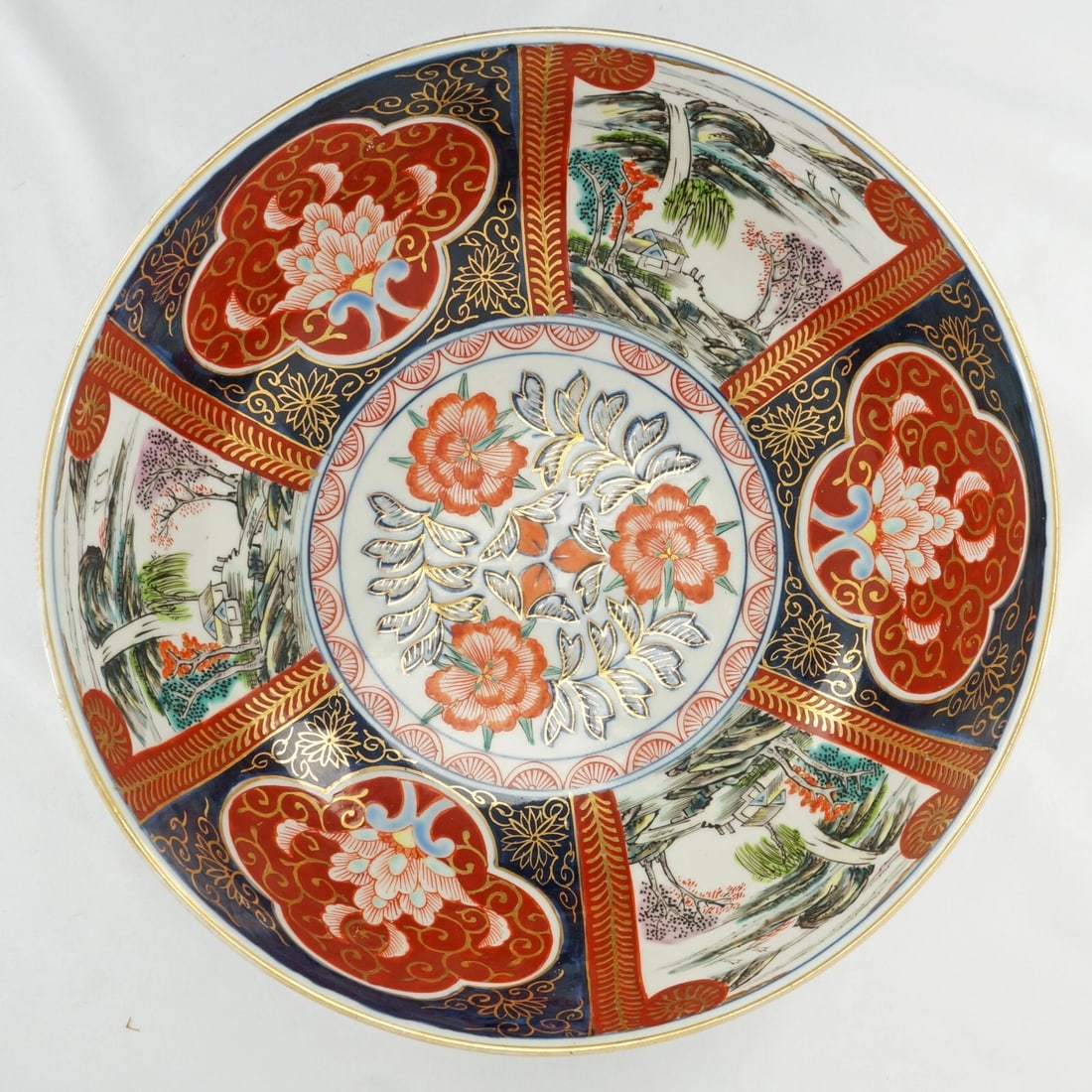 Large Japanese Imari Charger and Bowl c 1910 - 14