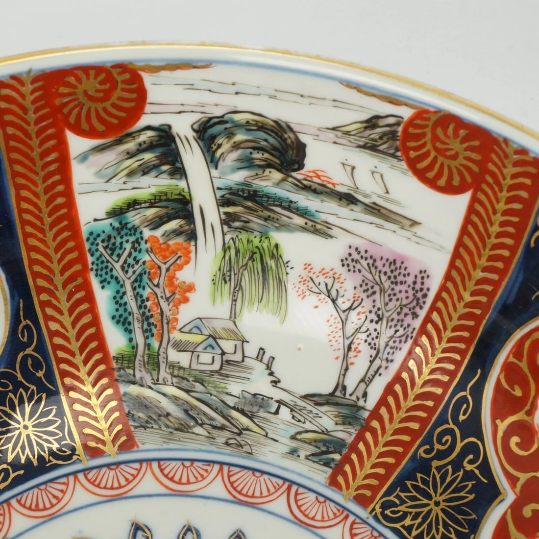 Large Japanese Imari Charger and Bowl c 1910 - 17
