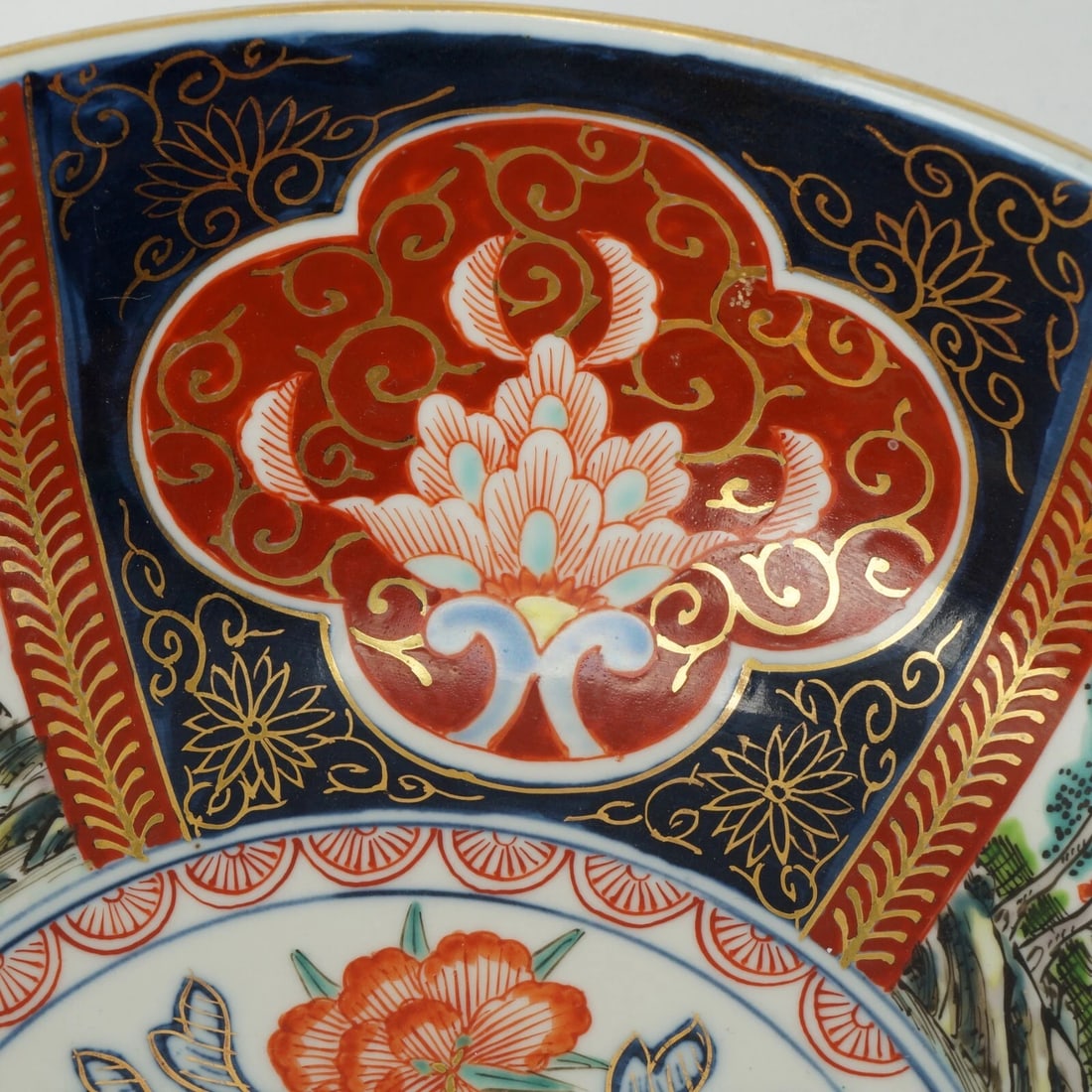 Large Japanese Imari Charger and Bowl c 1910 - 18
