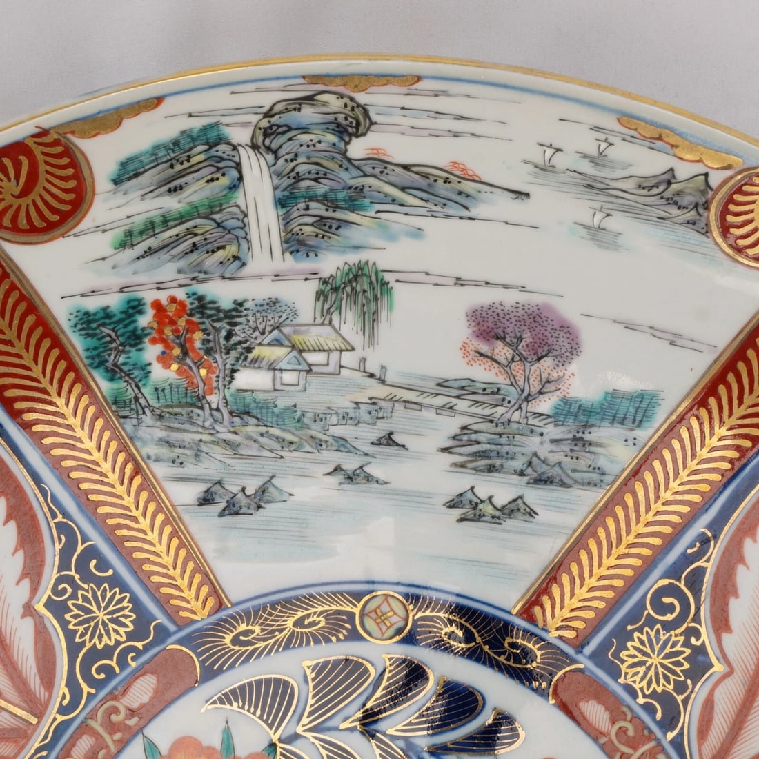 Large Japanese Imari Charger and Bowl c 1910 - 7