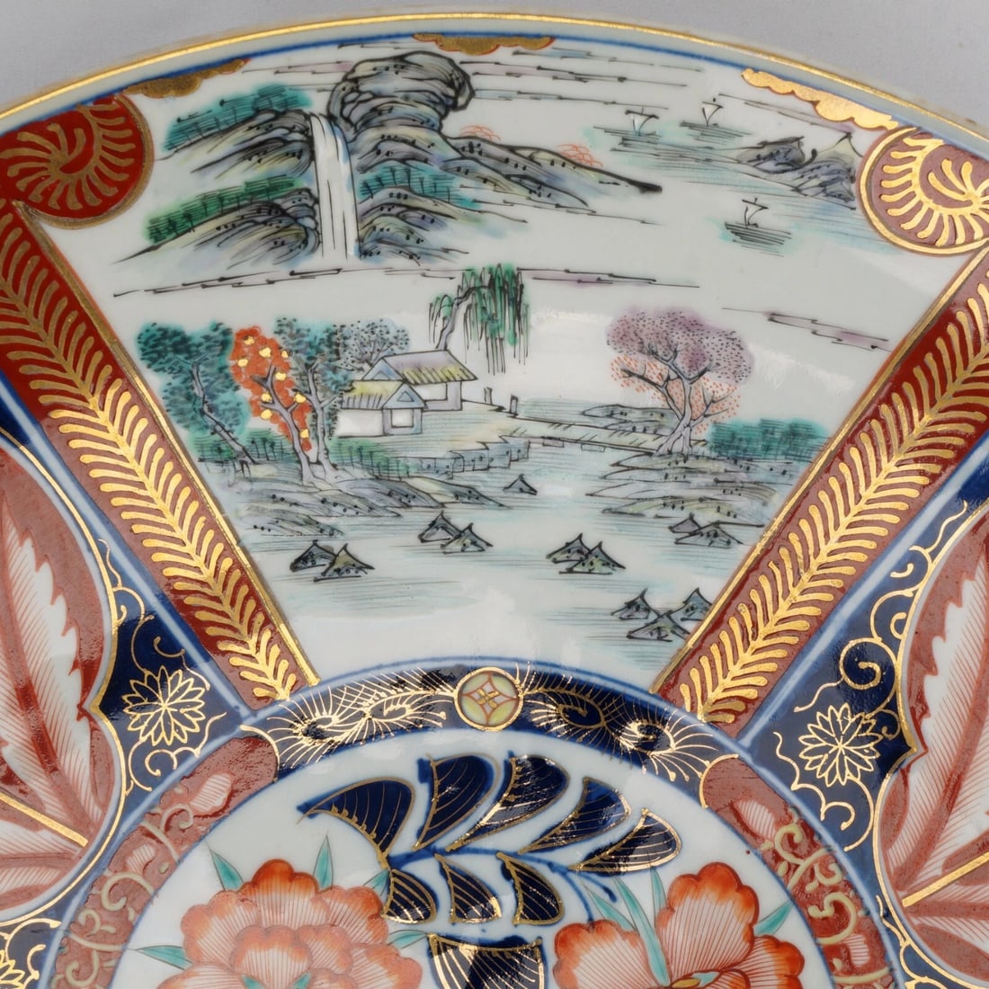 Large Japanese Imari Charger and Bowl c 1910 - 8