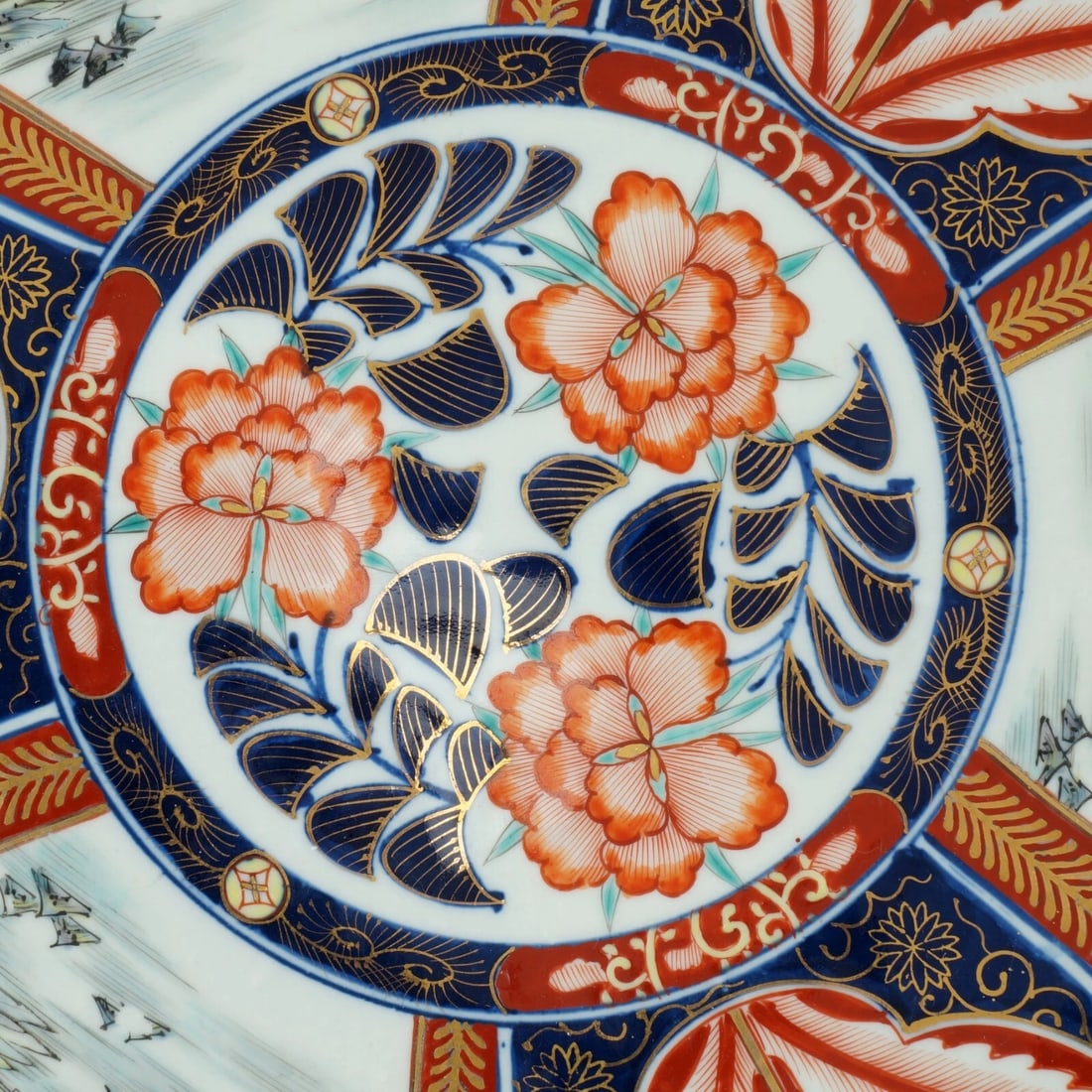 Large Japanese Imari Charger and Bowl c 1910 - 9