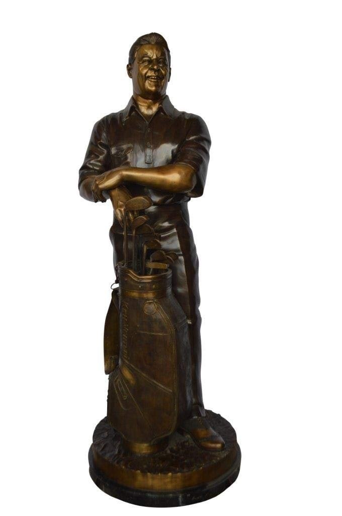 Golfer Ken Venturi Giant Bronze Statue - Size: 32"L x 30"W x 80"H. (1 of 11)