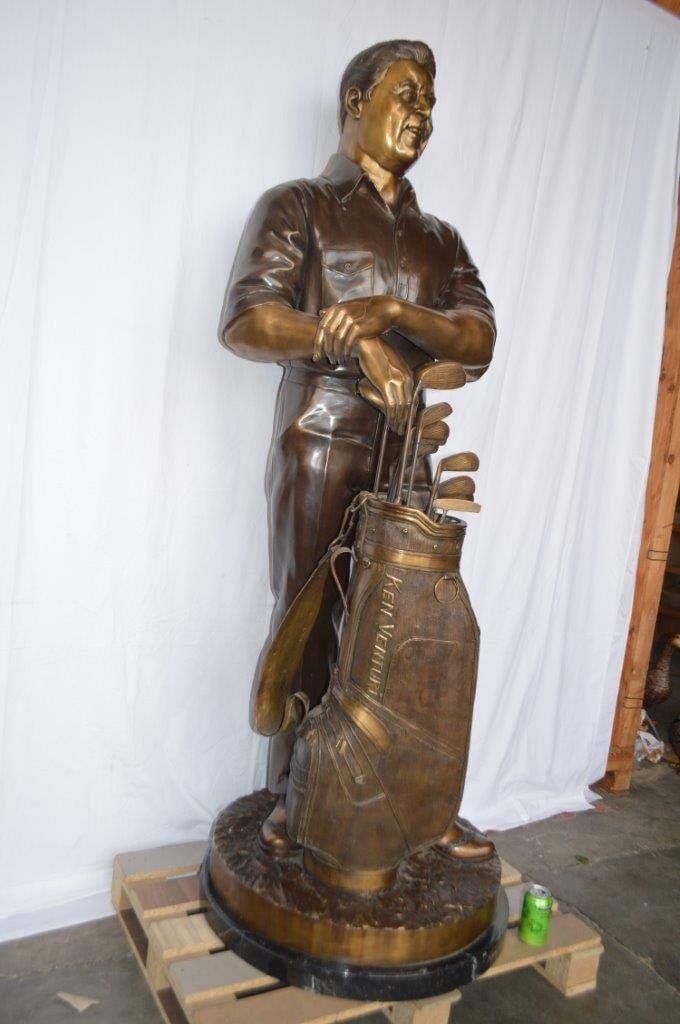 Golfer Ken Venturi Giant Bronze Statue - Size: 32"L x 30"W x 80"H. - 6