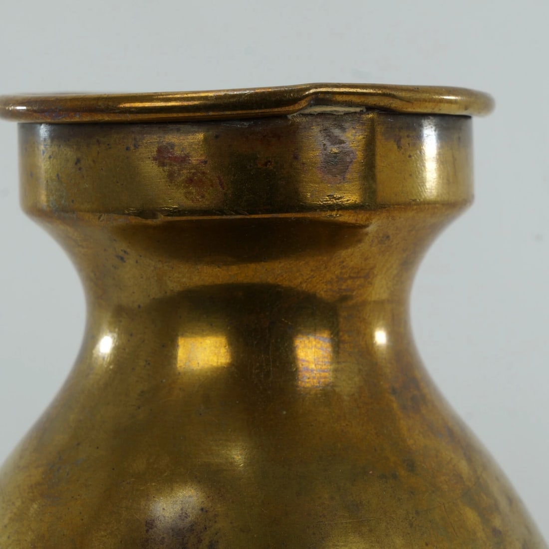 1930s Art Deco Farberware Brass Vase - 12