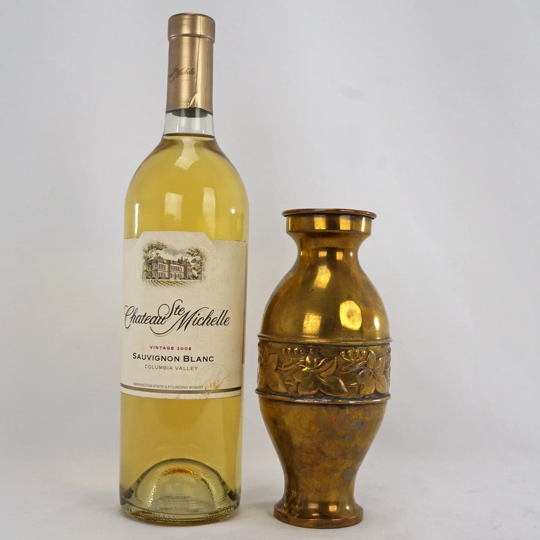 1930s Art Deco Farberware Brass Vase - 2