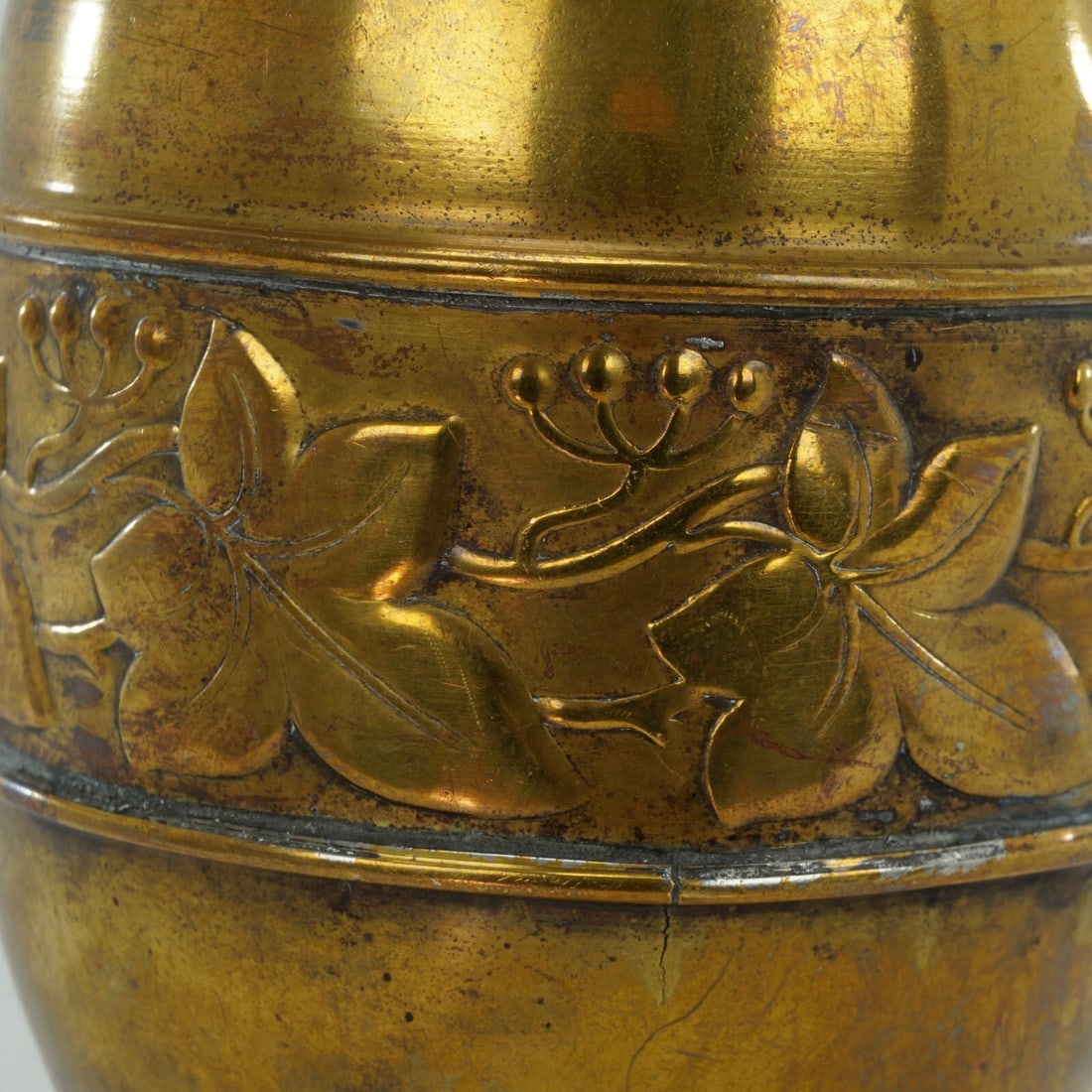 1930s Art Deco Farberware Brass Vase - 9