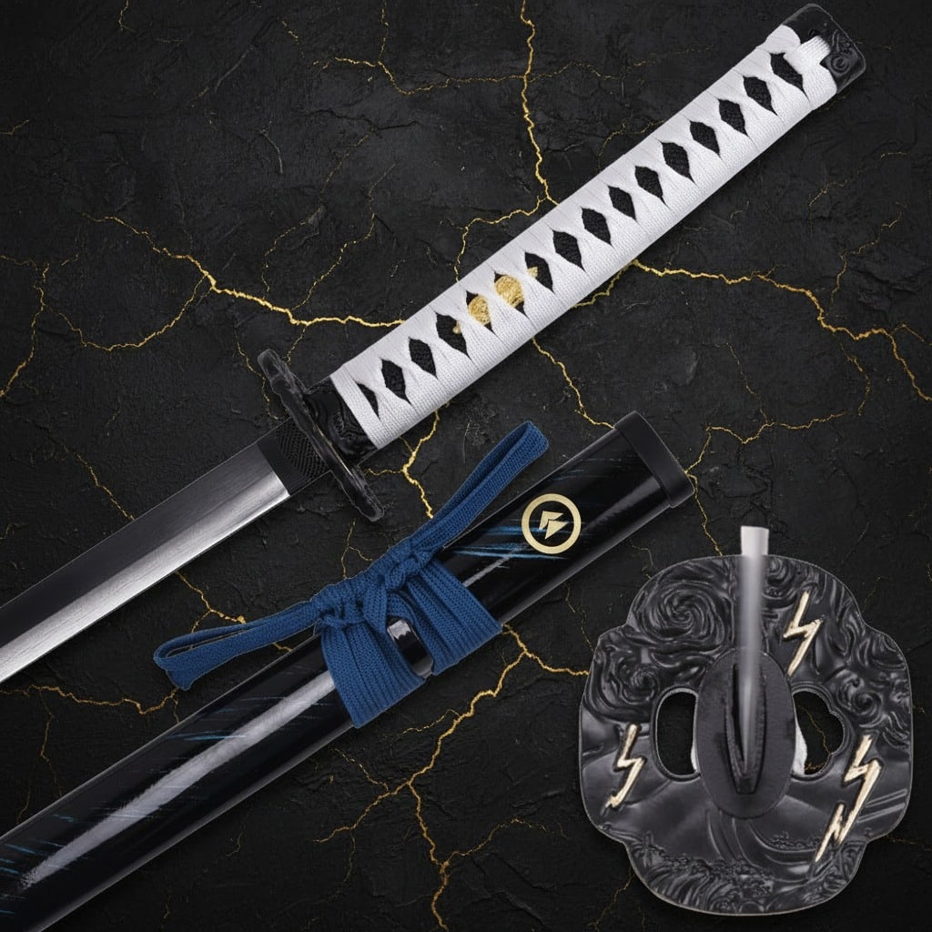 Hand-Forged Samurai Blade Inspired by Tsushima Warrior Steel Weapon - 5