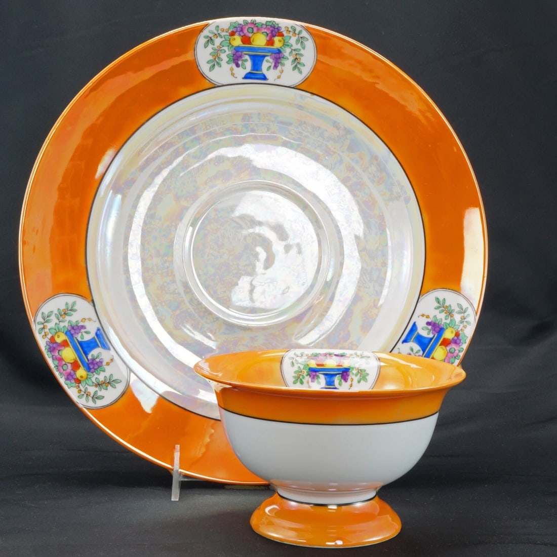 Noritake LusterWare Platter Compote Set - 3