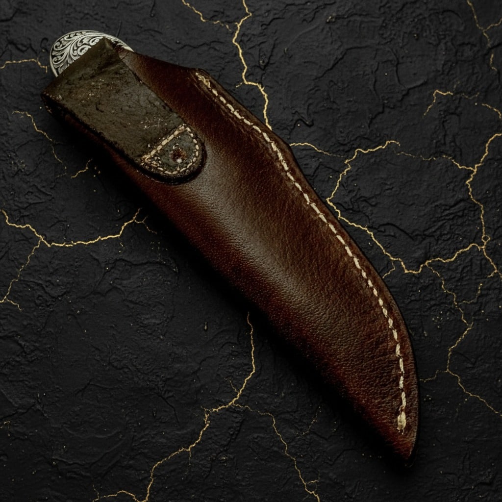 Handmade Stag Handle Hunting Knife Stainless Steel Blade Custom Bushcraft - 7