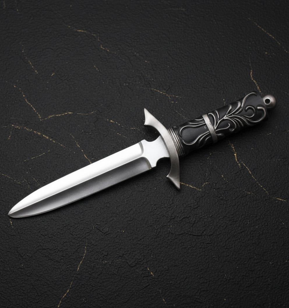 Realistic 12" Foam Dagger Prop Soft PU Weapon for Cosplay LARP and Stage Costume - 3