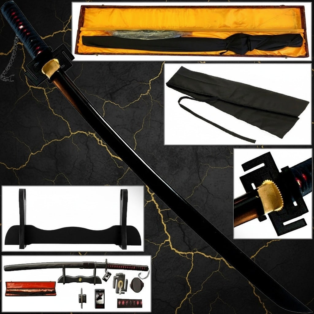 Hand-Forged 1045 Carbon Steel Samurai Sword Full Tang Functional Katana (1 of 3)