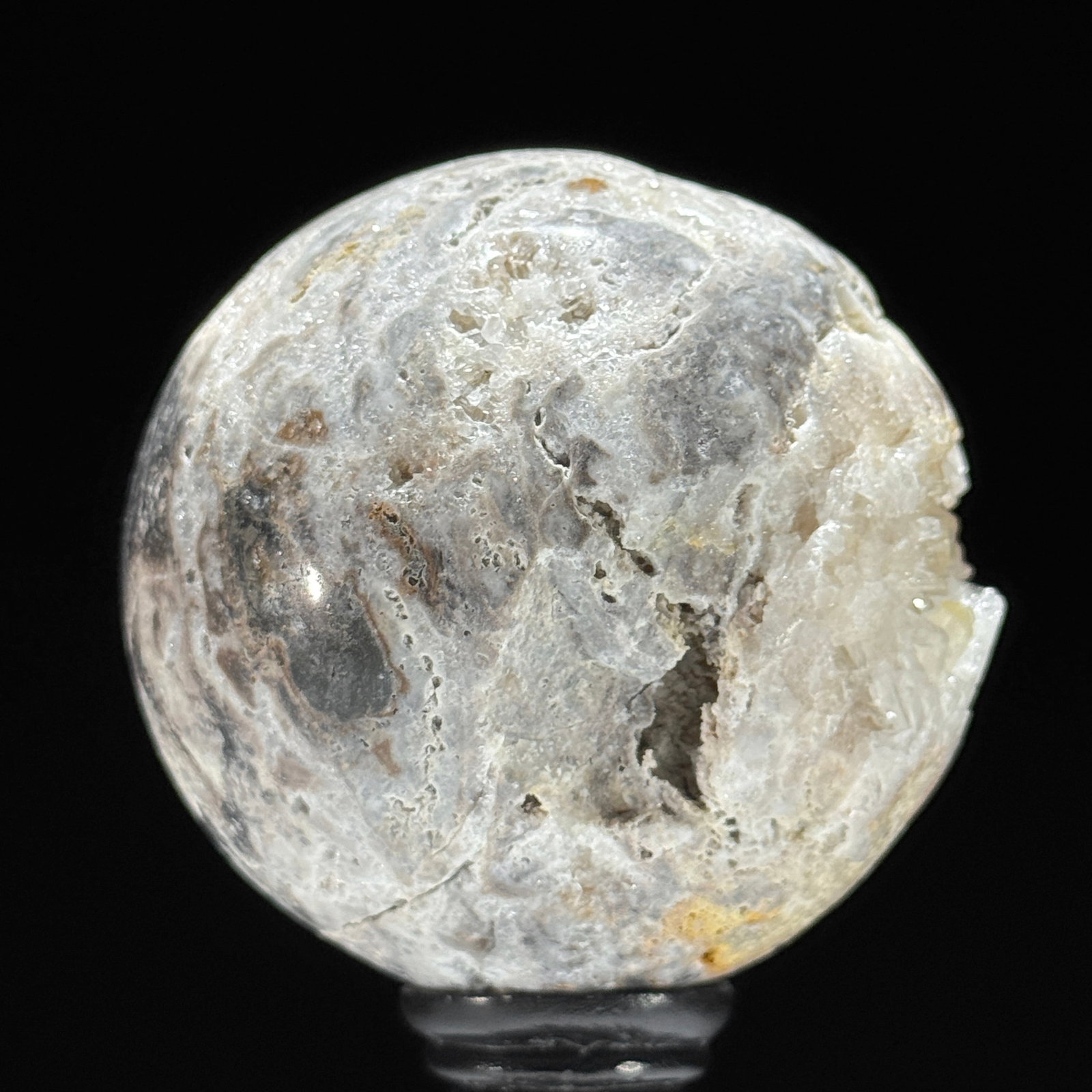 Wonderful set of 2 crystal spheres with stands - 10