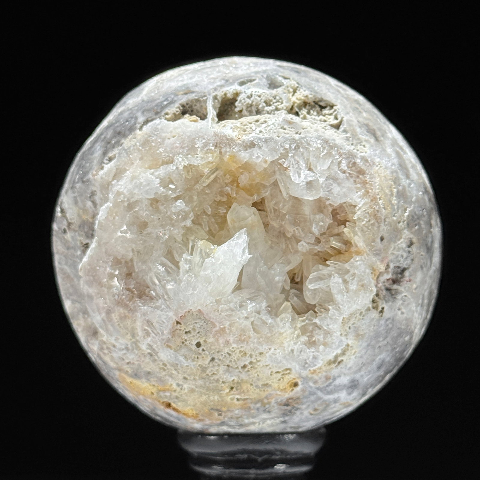 Wonderful set of 2 crystal spheres with stands - 8