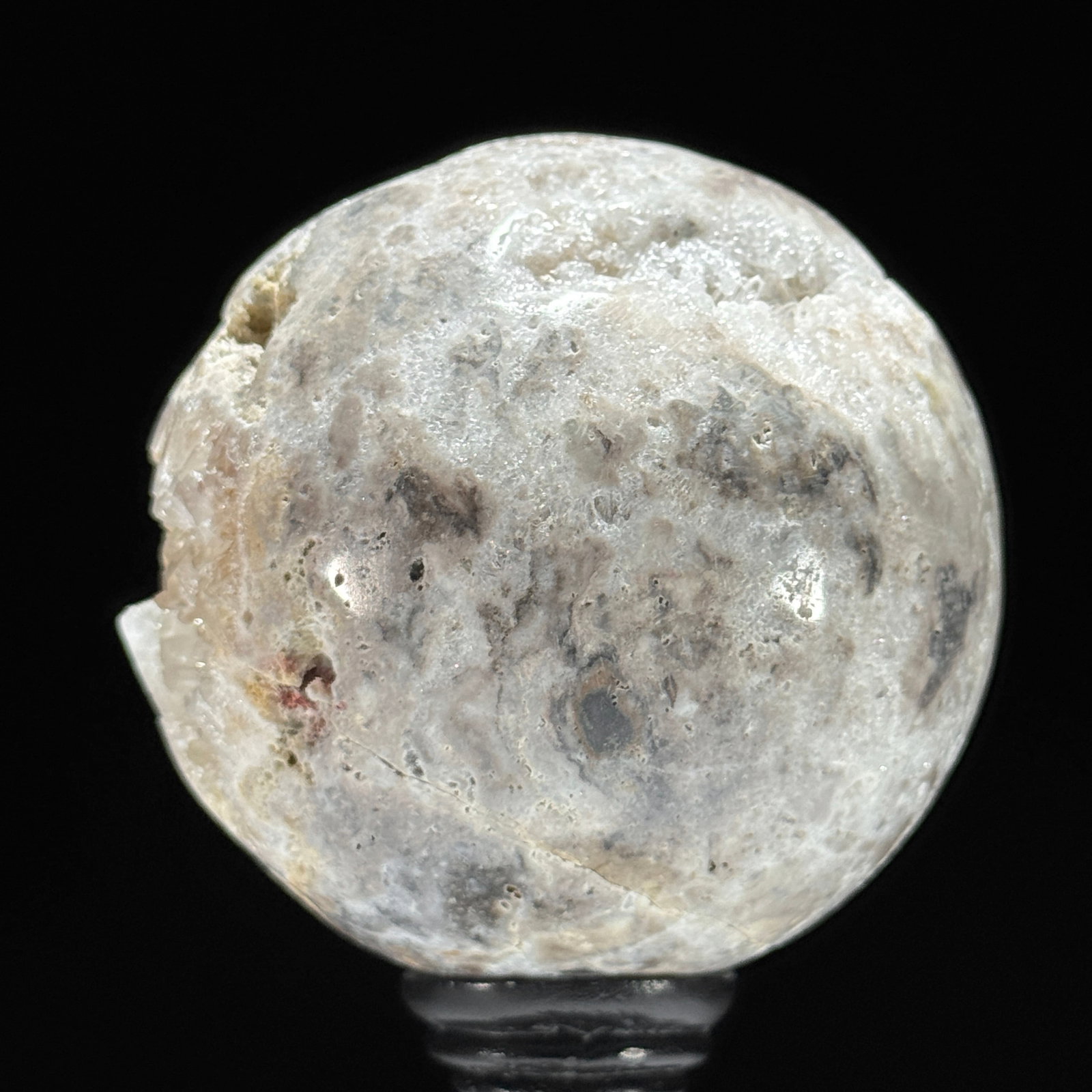 Wonderful set of 2 crystal spheres with stands - 9