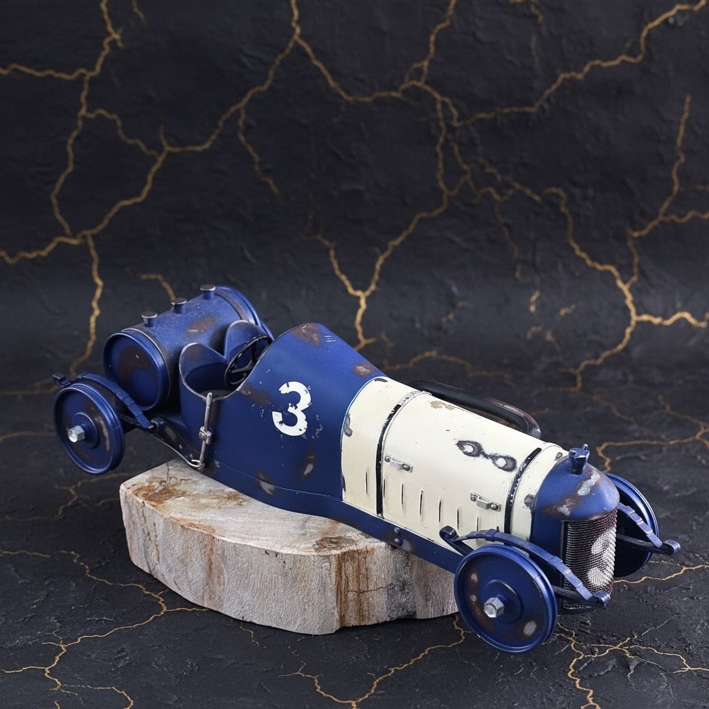 Vintage 1914 Indy 500 Diecast Racing Car Collectible Metal Model Vehicle (1 of 8)