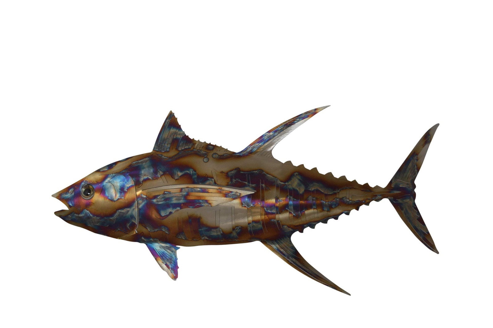 Jack fish laser cut steel wall mounted - Size: 25"L x 2"W x 12"H. (1 of 9)