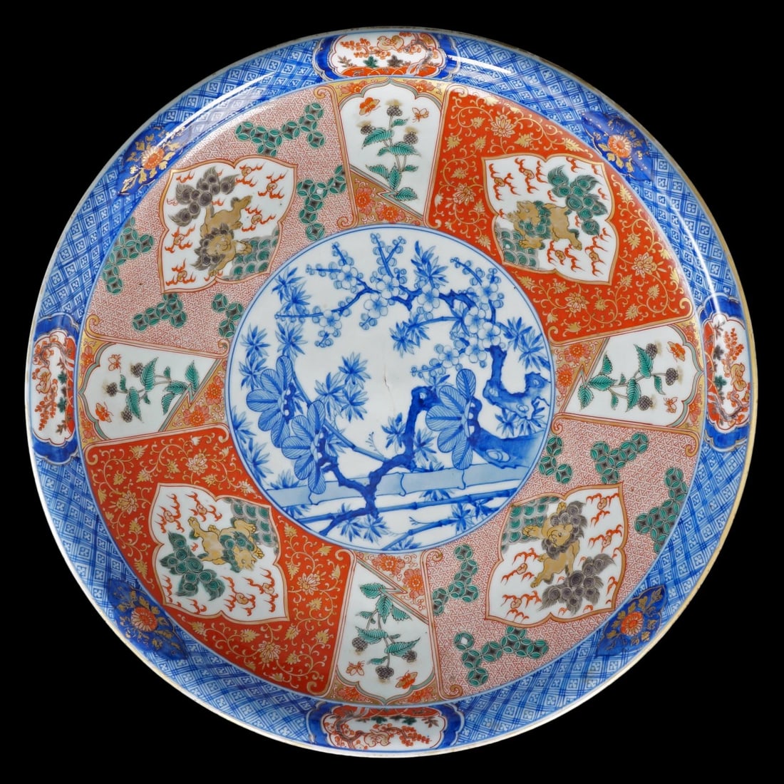 Large 19th C Japanese Imari Charger (1 of 11)