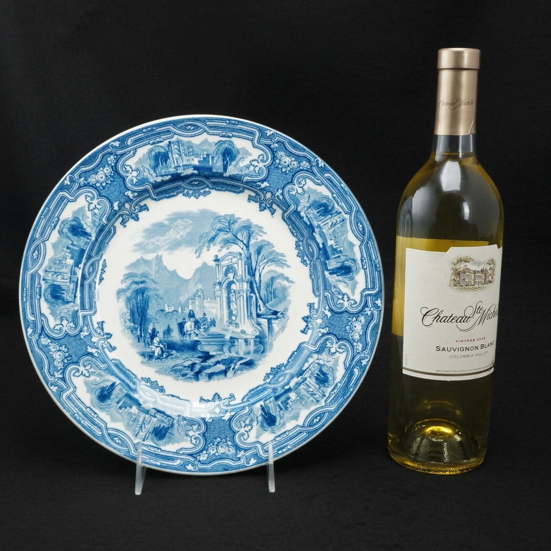 1920s Staffordshire Plate Genoa Pattern - 2