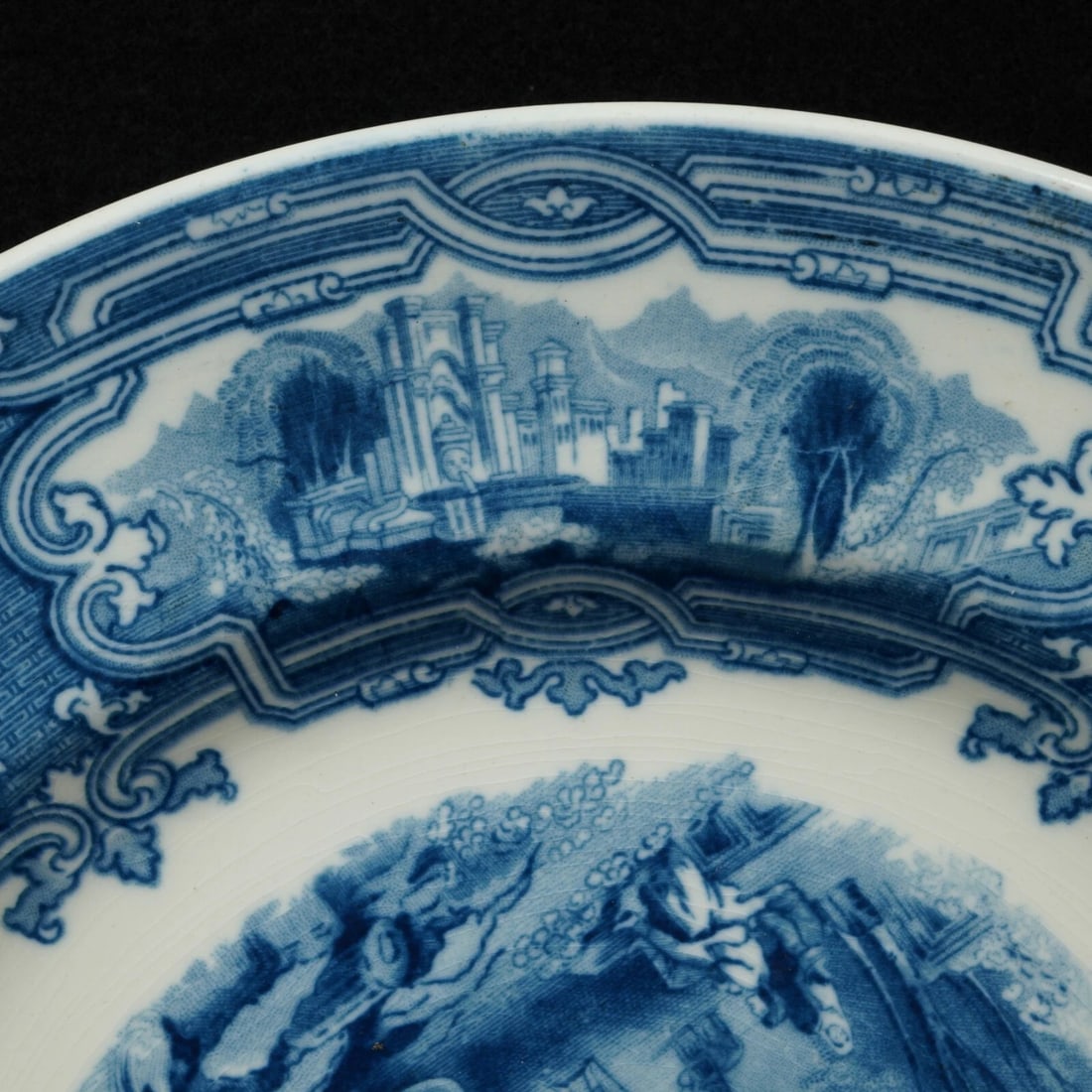 1920s Staffordshire Plate Genoa Pattern - 4