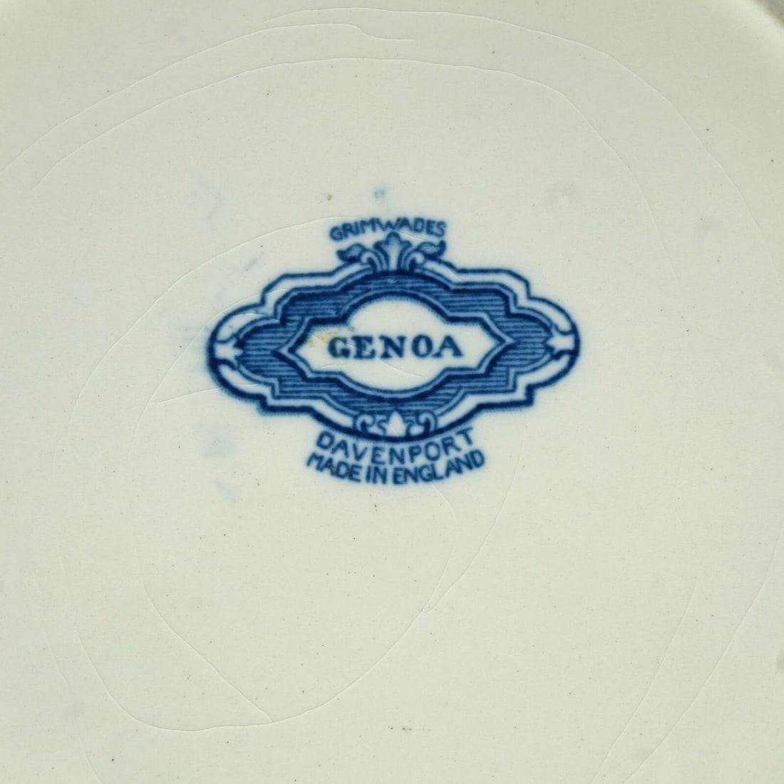 1920s Staffordshire Plate Genoa Pattern - 5