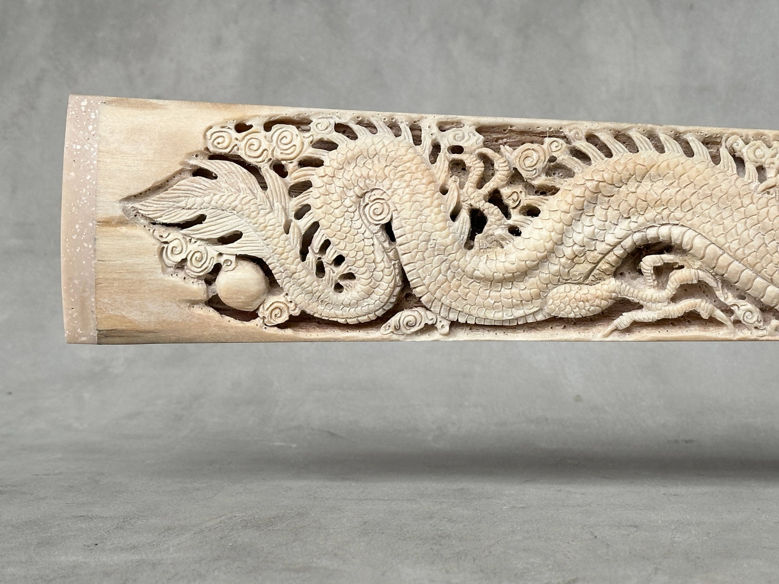 Extra large carved swordfish - Double Dragon motif - 5