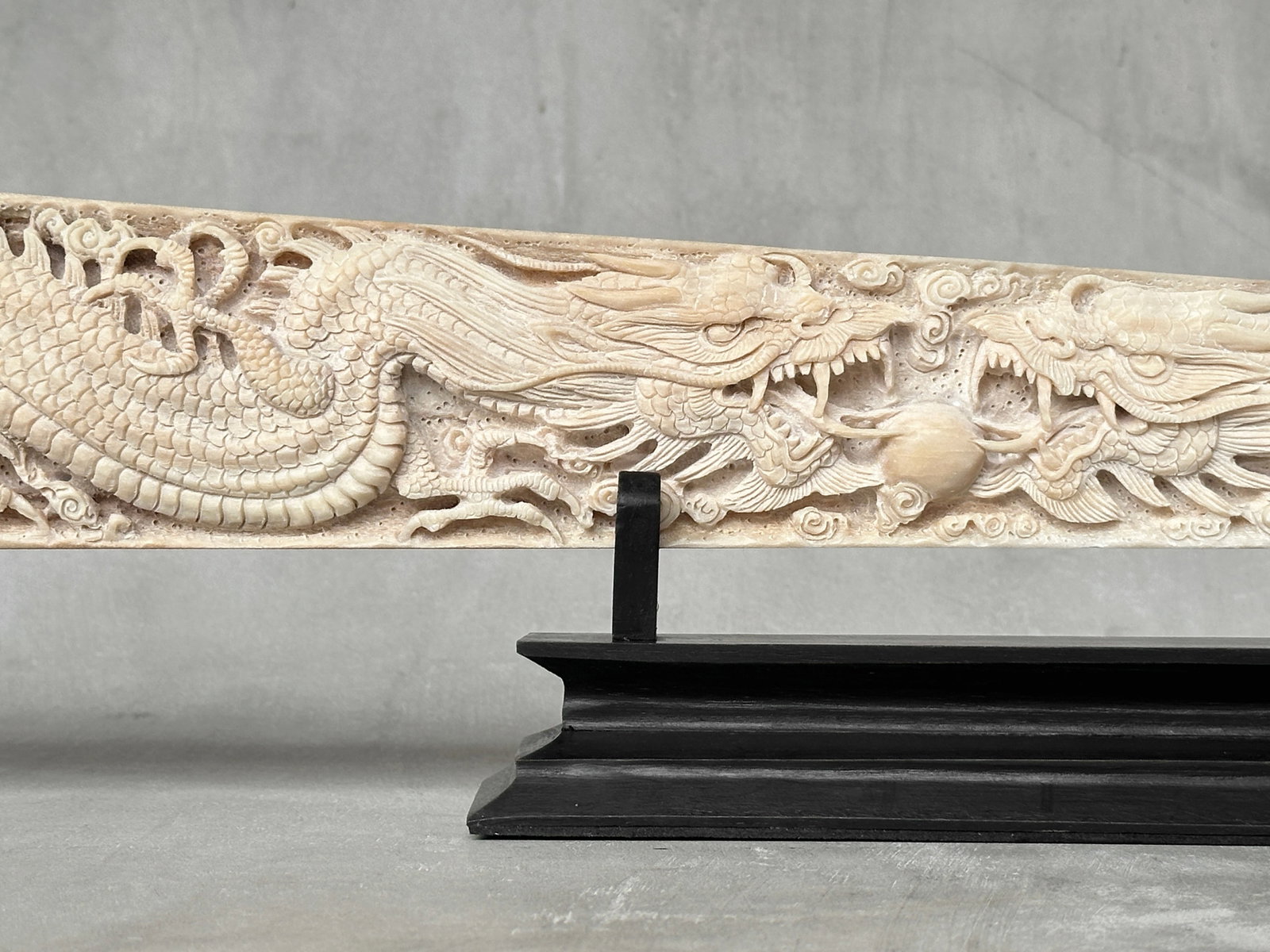 Extra large carved swordfish - Double Dragon motif - 6