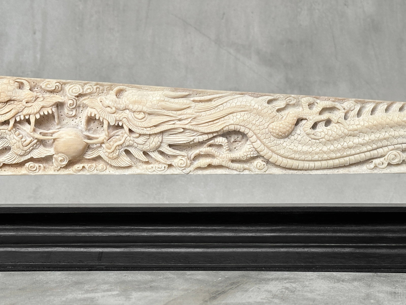 Extra large carved swordfish - Double Dragon motif - 7