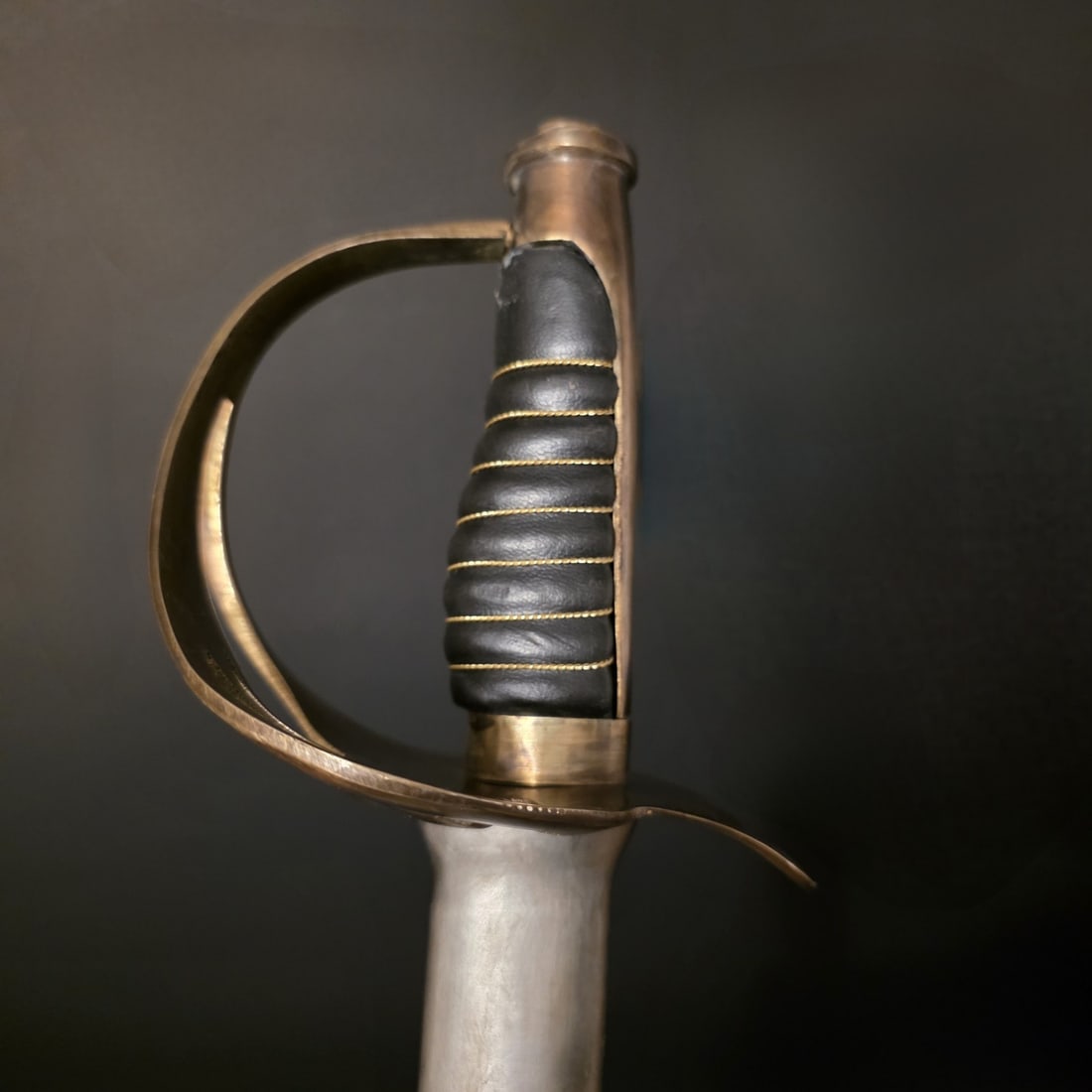 1840 Civil War Era Heavy Cavalry Saber Sword 40" Antique Style Steel Blade - 11