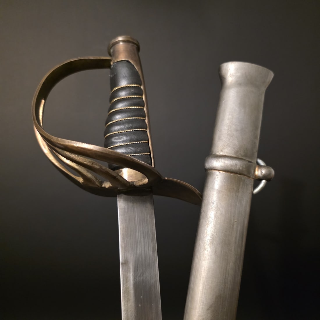 1840 Civil War Era Heavy Cavalry Saber Sword 40" Antique Style Steel Blade - 20