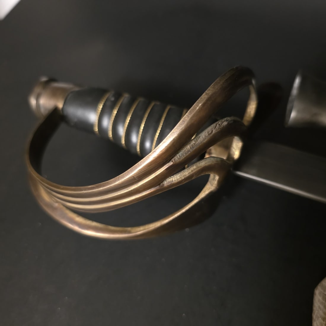 1840 Civil War Era Heavy Cavalry Saber Sword 40" Antique Style Steel Blade - 2