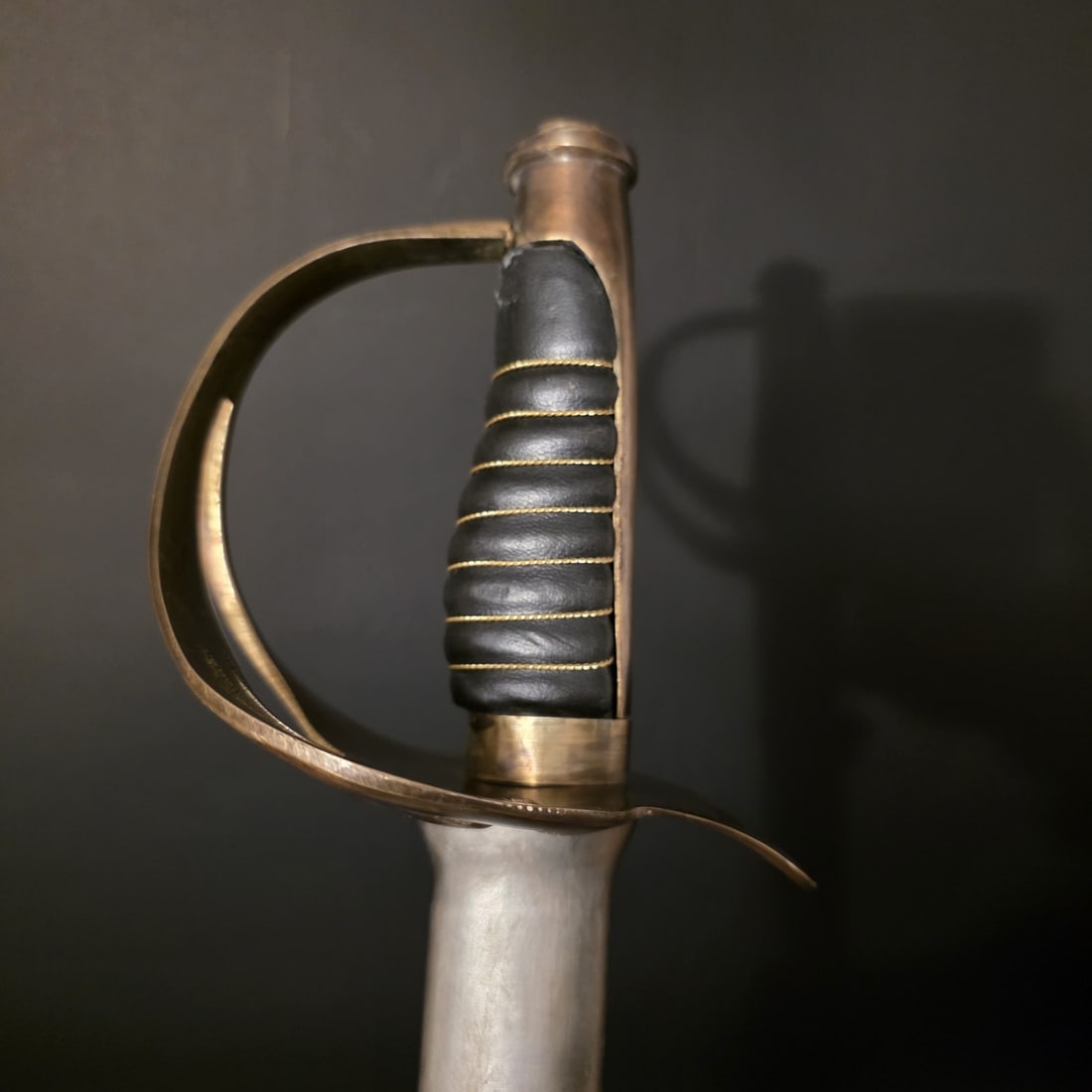 1840 Civil War Era Heavy Cavalry Saber Sword 40" Antique Style Steel Blade - 6