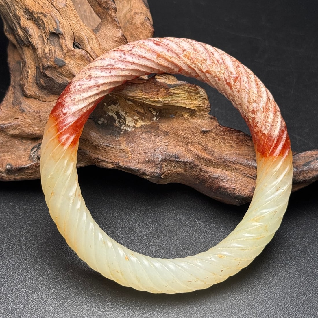 Inside Diameter 56mm Hetian Jade Bracelet: Title: Inside Diameter 56mm Hetian Jade Bracelet Origin: Chinese Date/Period: After1910 Materials: Hetian Jade Dimensions: 56x77x12(mm) 2.20x3.03x0.47(inches) Weight 0.12 lbs/55g Reserve: $289.00 Ship