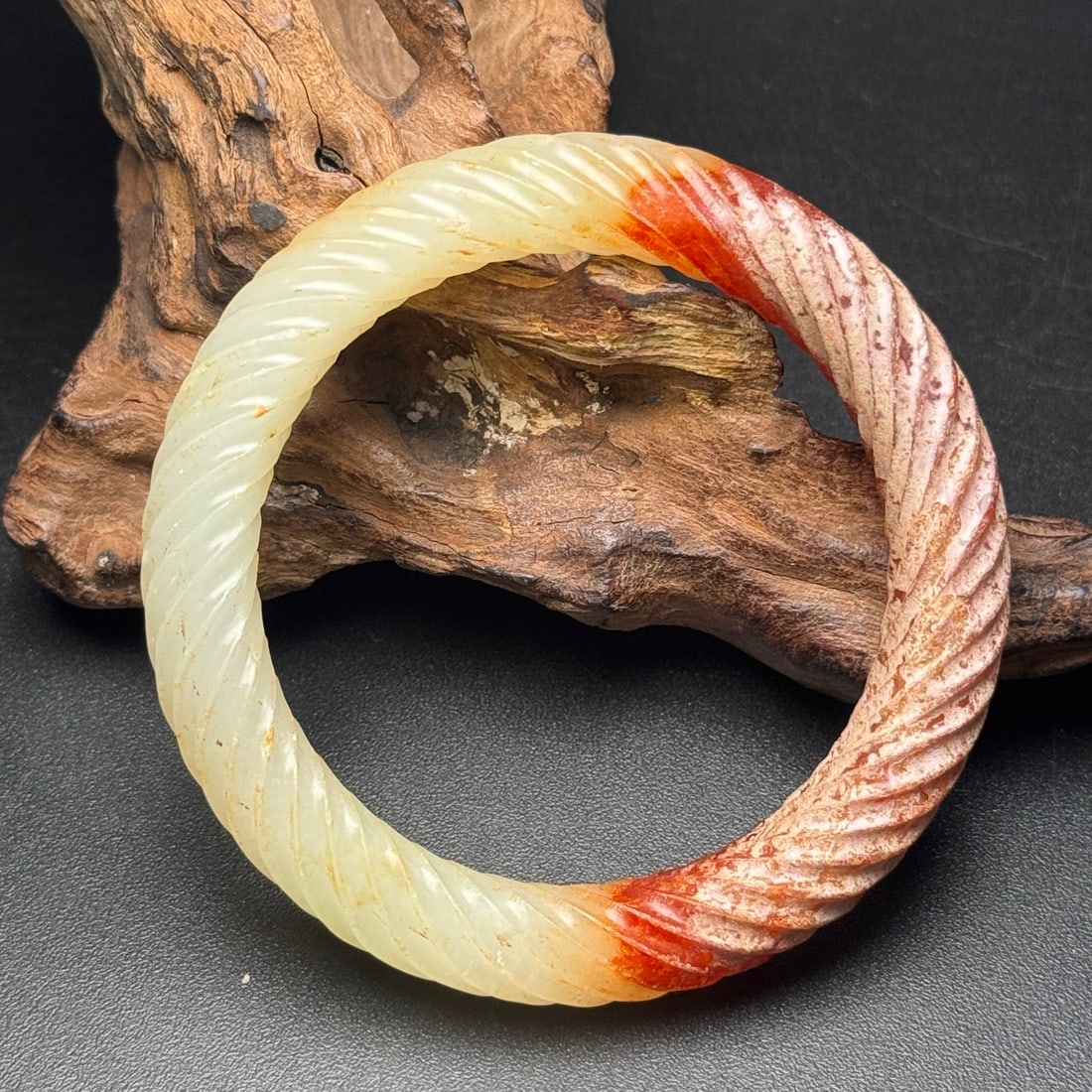 Inside Diameter 56mm Hetian Jade Bracelet - 2