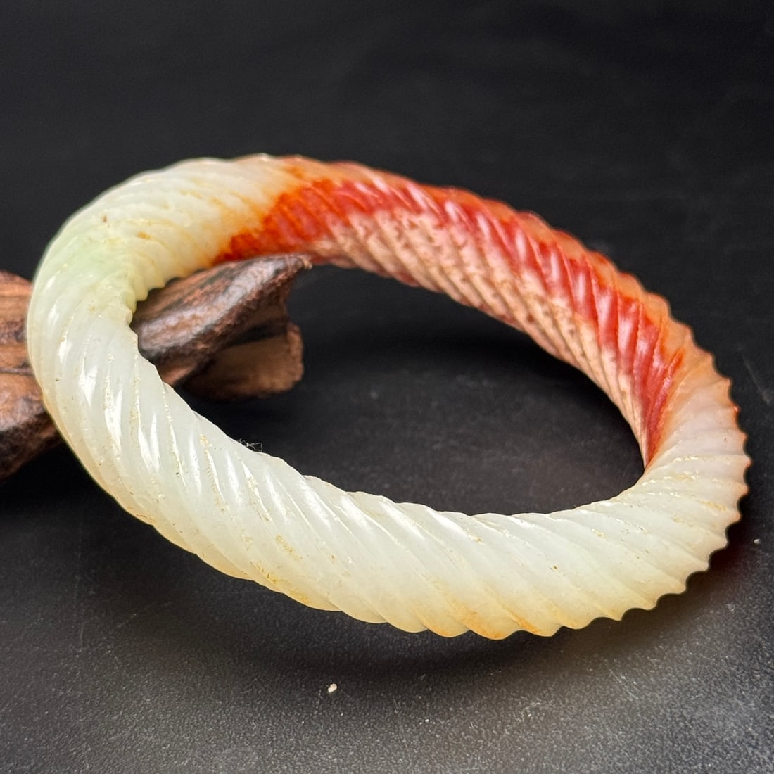 Inside Diameter 56mm Hetian Jade Bracelet - 4