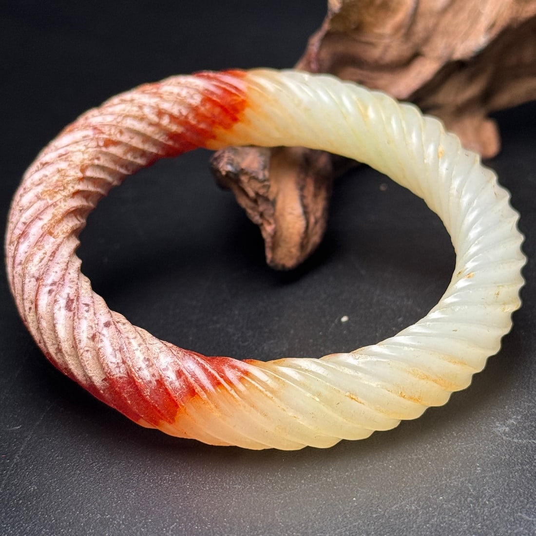 Inside Diameter 56mm Hetian Jade Bracelet - 6