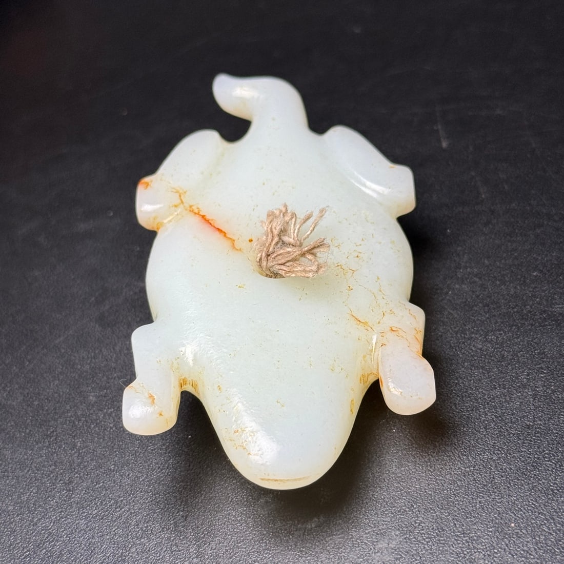 Old Hetian Jade Pendant - Frog - 6
