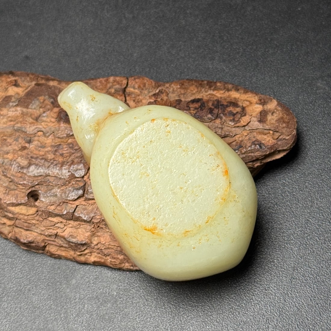 Old Hetian Jade Ox Brush Washer - 6